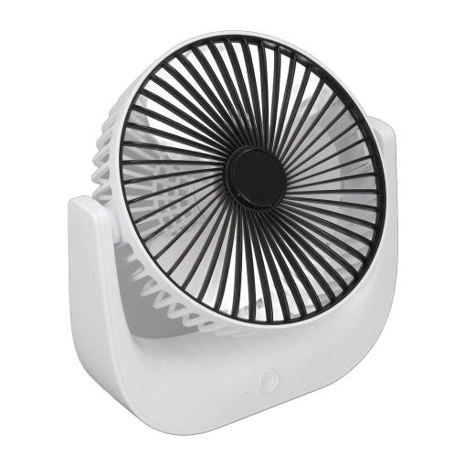 Desktop Mini Fan, Wide Angle Portable Rechargeable Desk Fan