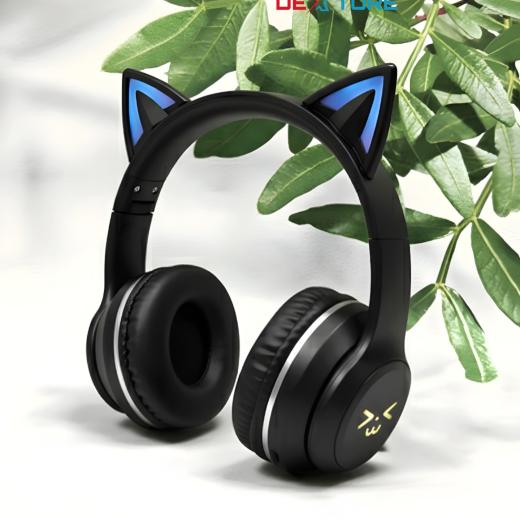 ✨ PM-35 Cat Ear LED Bluetooth Headset – Kids & Adults Favourite