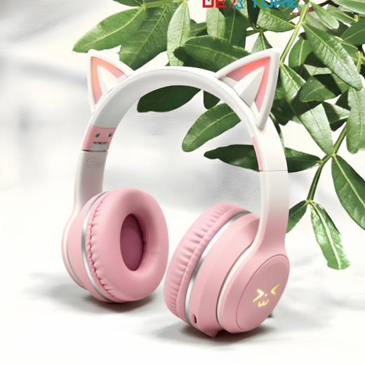 ✨ PM-35 Cat Ear LED Bluetooth Headset – Kids & Adults Favourite